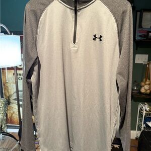 Under Armour Black and Gray HeatGear Pullover
